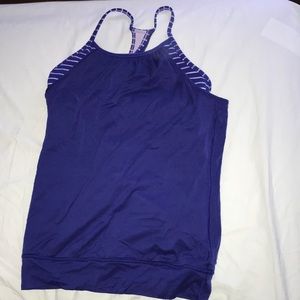 Ivivva Double Dutch Tank with Built in Bra - Purple - size 14